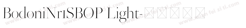 BodoniNr1SBOP Light字体转换
